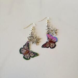 Handmade 'celestial fairy' Butterfly Earrings